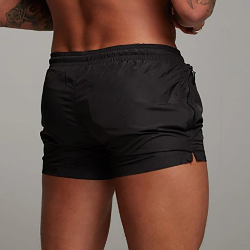 Men Fashion Gym Fitness Bodybuilding Running Sport Summer Breathable Cool Short Pants Workout Quick Dry Beach Drawstring Pants